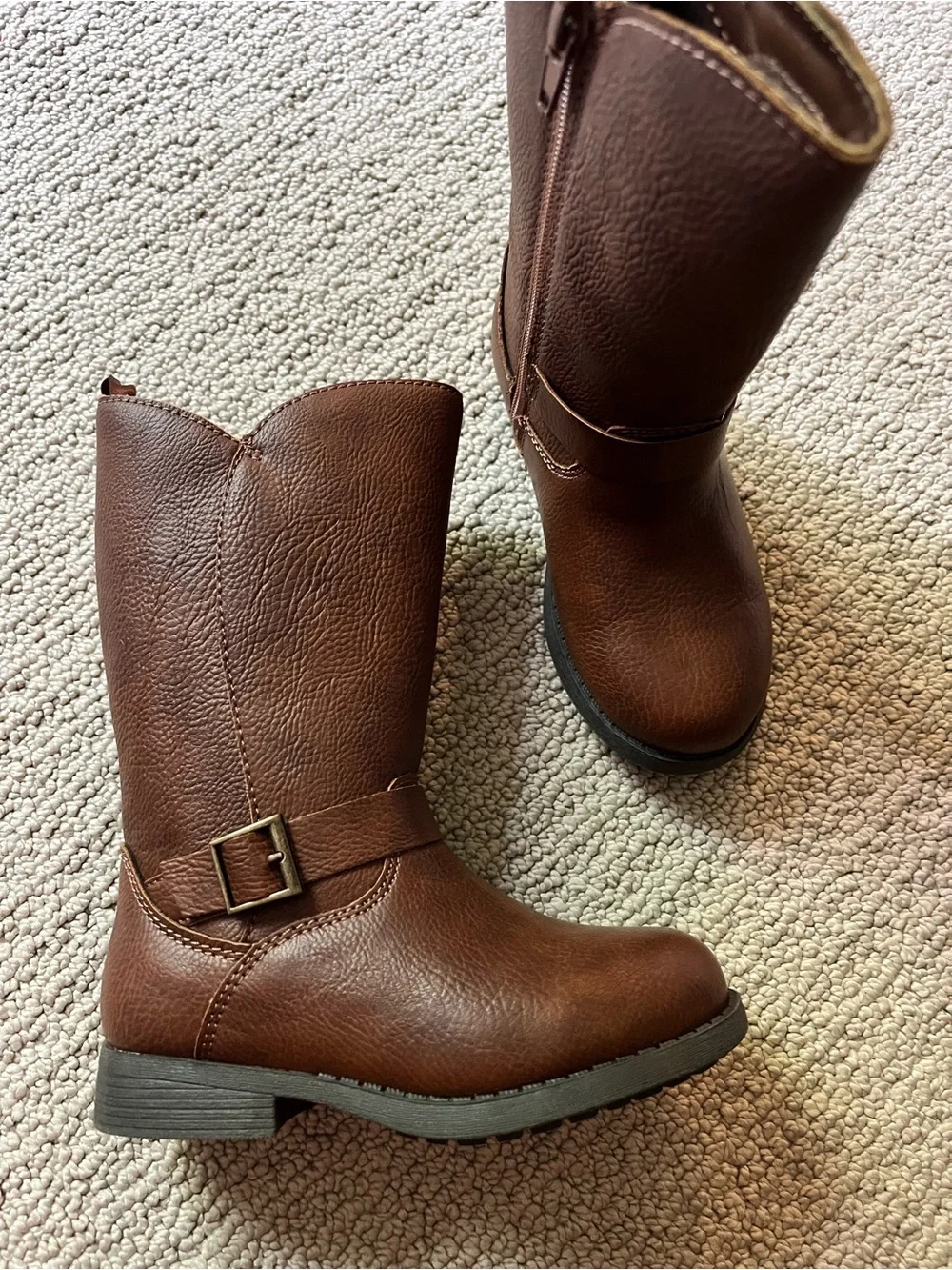 New! OshKosh B'gosh Brown Girls' Mid-Calf Boots size 9